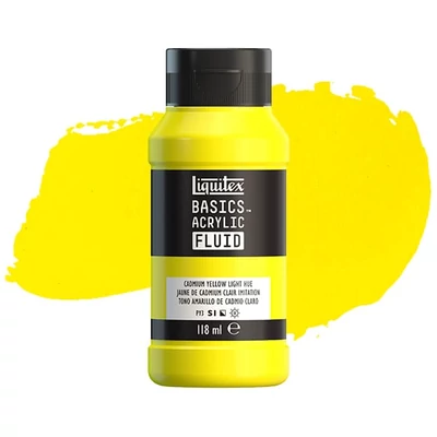 Akrylová farba Liquitex Basics Fluid, 118 ml - 159, cadmium yellow light hue