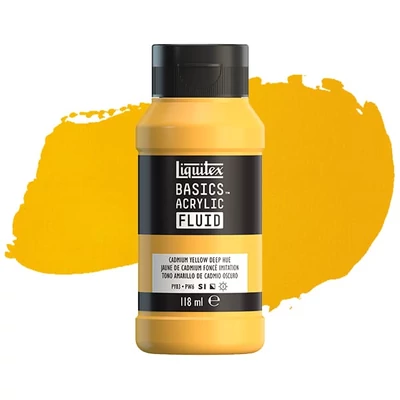 Akrylová farba Liquitex Basics Fluid, 118 ml - 163, cadmium yellow deep hue