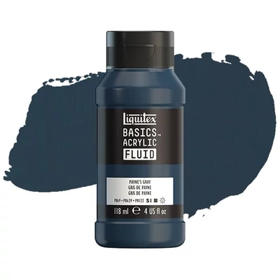 Akrylová farba Liquitex Basics Fluid, 118 ml - 310, payne's grey