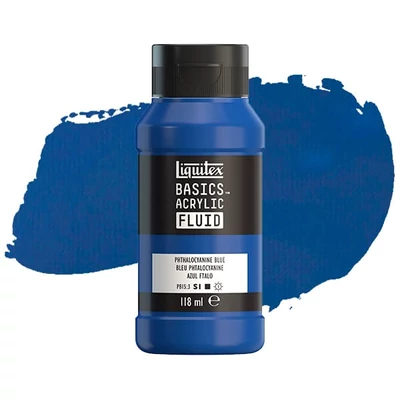 Akrylová farba Liquitex Basics Fluid, 118 ml - 316, phthalocyanine blue