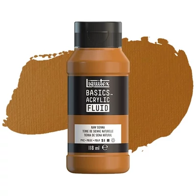 Akrylová farba Liquitex Basics Fluid, 118 ml - 330, raw sienna