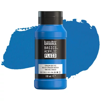 Akrylová farba Liquitex Basics Fluid, 118 ml - 470, cerulean blue hue
