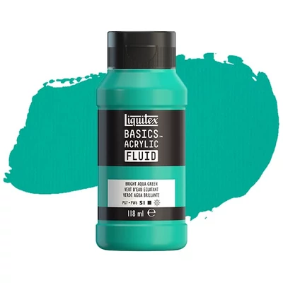 Akrylová farba Liquitex Basics Fluid, 118 ml - 660, bright aqua green