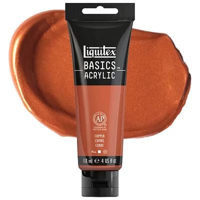 Akrylová farba Liquitex Basics, 118 ml - 053, copper