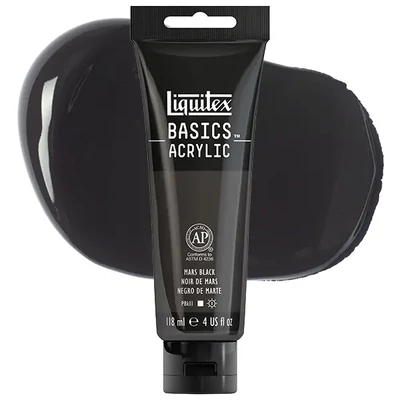 Akrylová farba Liquitex Basics, 118 ml - 276, mars black