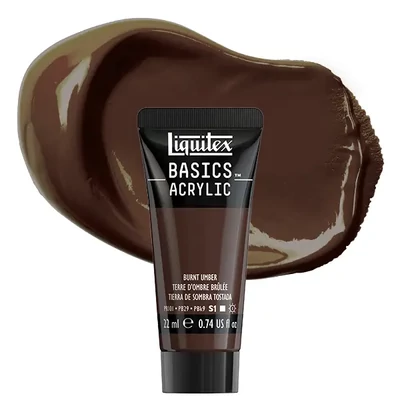 Akrylová farba Liquitex Basics, 22 ml - 128, burnt umber