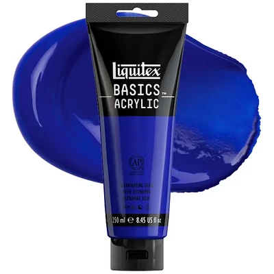 Akrylová farba Liquitex Basics, 250 ml - 380, ultramarine blue