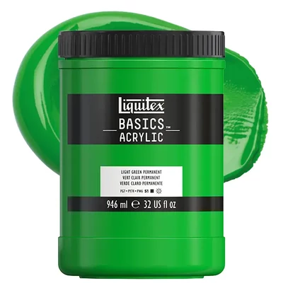 Akrylová farba Liquitex Basics, 946 ml - 312, light green permanent