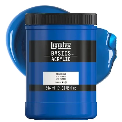 Akrylová farba Liquitex Basicsa, 946 ml - 420, primary blue