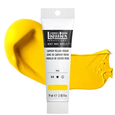 Akrylová farba Liquitex Heavy Body, 59 ml - 161, cadmium yellow medium