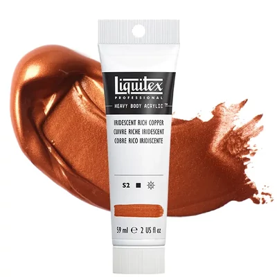 Akrylová farba Liquitex Heavy Body, 59 ml - 230, iridescent rich copper