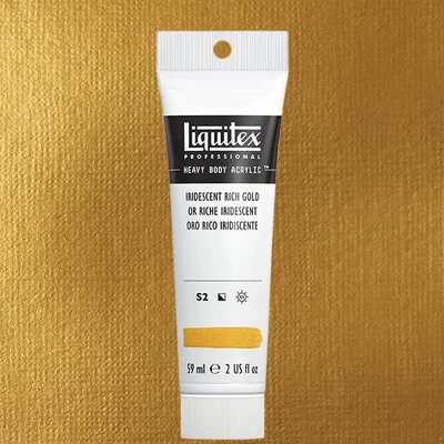 Akrylová farba Liquitex Heavy Body, 59 ml - 235, iridescent rich gold