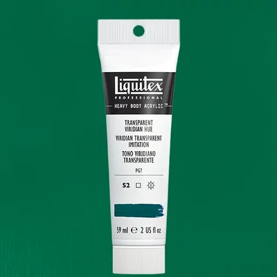 Akrylová farba Liquitex Heavy Body, 59 ml - 327, transparent viridian hue