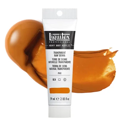 Akrylová farba Liquitex Heavy Body, 59 ml - 332, transparent raw sienna