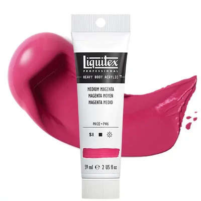 Akrylová farba Liquitex Heavy Body, 59 ml - 500, medium magenta