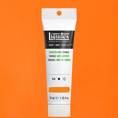 Akrylová farba Liquitex Heavy Body, 59 ml - 892, cadmium-free orange