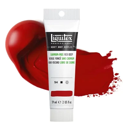 Akrylová farba Liquitex Heavy Body, 59 ml - 895, cadmium-free red deep