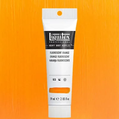 Akrylová farba Liquitex Heavy Body, 59 ml - 982, fluorescent orange