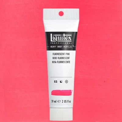Akrylová farba Liquitex Heavy Body, 59 ml - 987, fluorescent pink