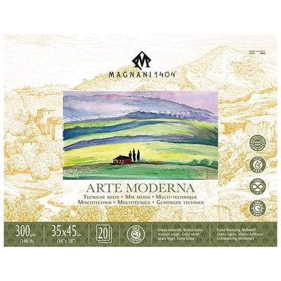 Blok na maľovanie a skicovanie Magnani Arte Moderna, 100% bavlna, 300 g, 35x45 cm, 20 listov