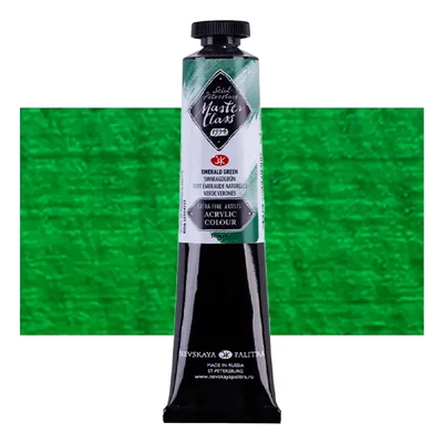 Akrylová farba Saint-Petersburg Master Class, 46 ml - 713, emerald green