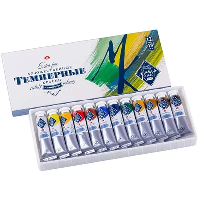 Sada temperových farieb Saint-Petersburg Master Class - 12x18 ml