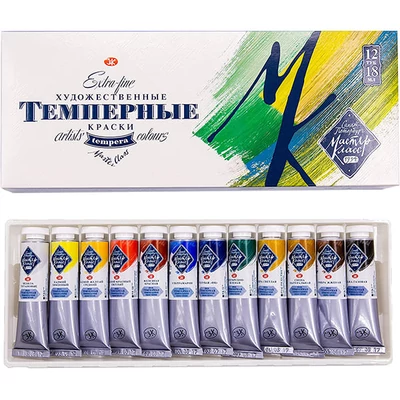 Sada temperových farieb Saint-Petersburg Master Class - 12x18 ml