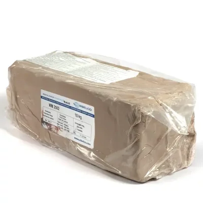 Hlina,  so šamotom, 10 kg - po vypálení biela, jemnozrnná