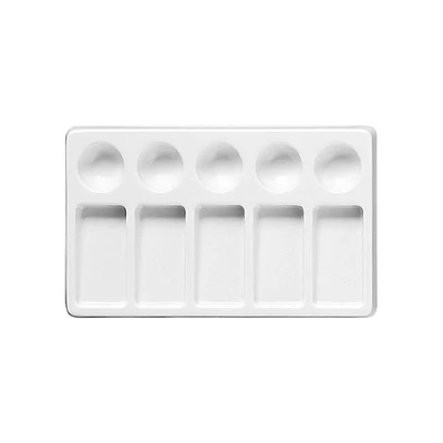 Plastová maliarska paleta - 11,5x19,5 cm, štvorcová