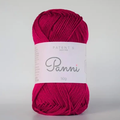 Bavlnená priadza Panni, 50 g - 029, červené víno (Catania 192)