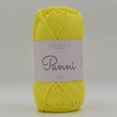 Bavlnená priadza Panni, 50 g - 060, citrónovožltá (Catania 280)