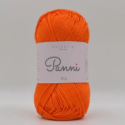 Bavlnená priadza Panni, 50 g - 102, neónovo oranžová (Catania 443)
