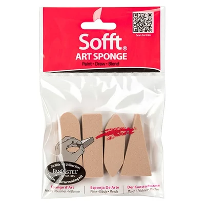 Hubky PanPastel Sofft- 4 ks, rôzne