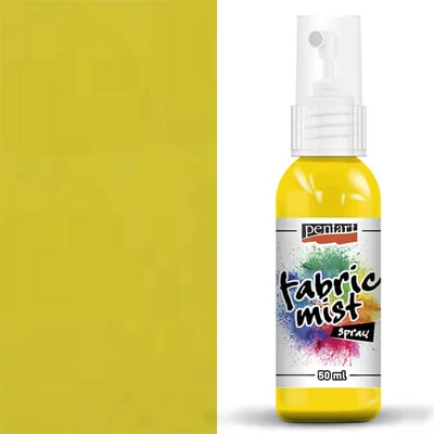 Farba na textil v spreji Pentart, 50 ml - žltá