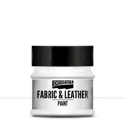 Farba na textil a kožu Pentart, 50 ml - biela