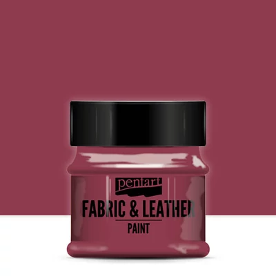 Farba na textil a kožu Pentart, 50 ml - bordová