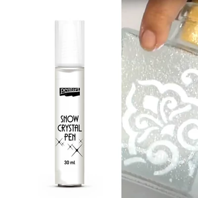 Pero so snehovým kryštálom Pentart, 30 ml
