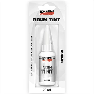 Atramentové farbivo do živice Pentart, 20 ml - biele