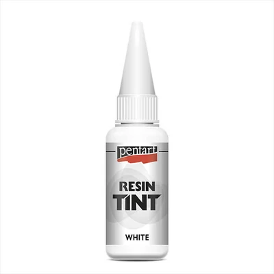 Atramentové farbivo do živice Pentart, 20 ml - biele