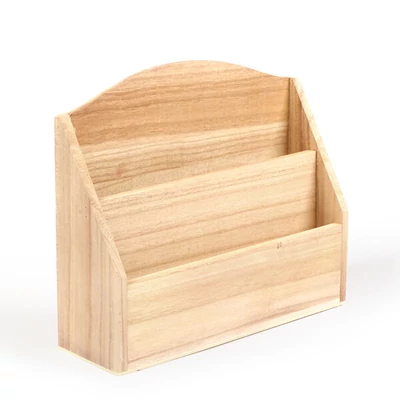 Drevený organizér - zásobník na listy, 21,4x6,4x18 cm