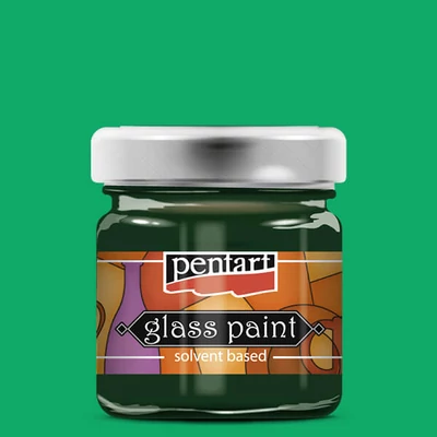 Farba na sklo s rozpúšťadlom Pentart, 30 ml - 780 zelená