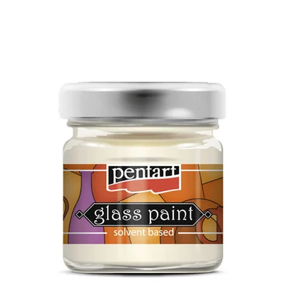 Farba na sklo s rozpúšťadlom Pentart, 30 ml - 783 biela