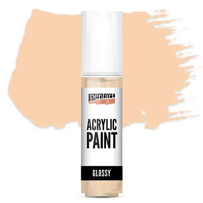 Lesklá akrylová farba Pentart, 20 ml - pudrová farba