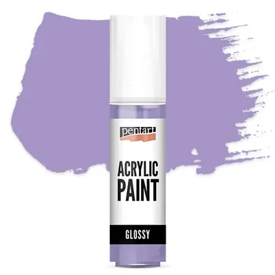 Lesklá akrylová farba Pentart, 20 ml - svetlofialová