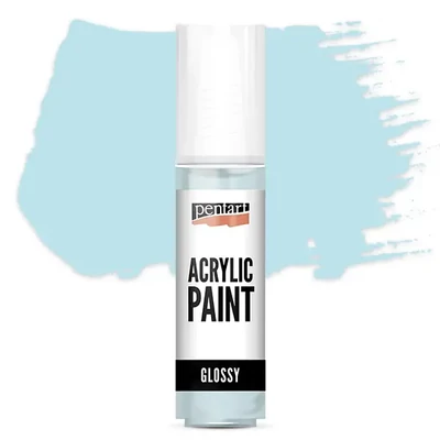 Lesklá akrylová farba Pentart, 20 ml - ľadovo modrá