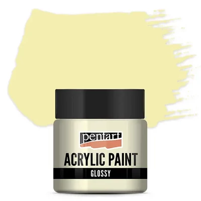 Lesklá akrylová farba Pentart, 50 ml – maslová