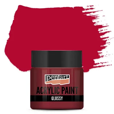 Lesklá akrylová farba Pentart, 50 ml – červené víno