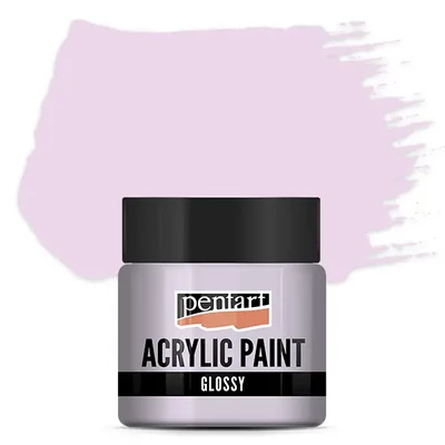 Lesklá akrylová farba Pentart, 50 ml – pastelová fialová