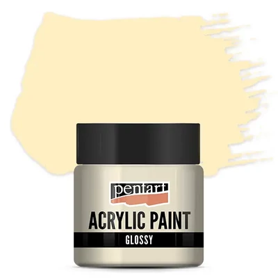 Lesklá akrylová farba Pentart, 50 ml – béžová