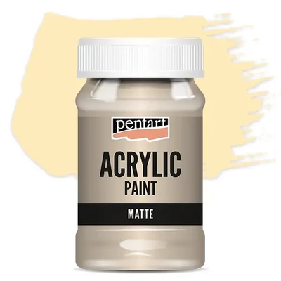 Matná akrylová farba Pentart, 100 ml - béžová